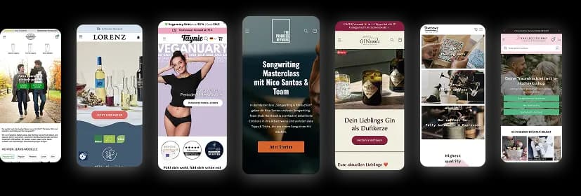 Greenblut Shopify Projekte