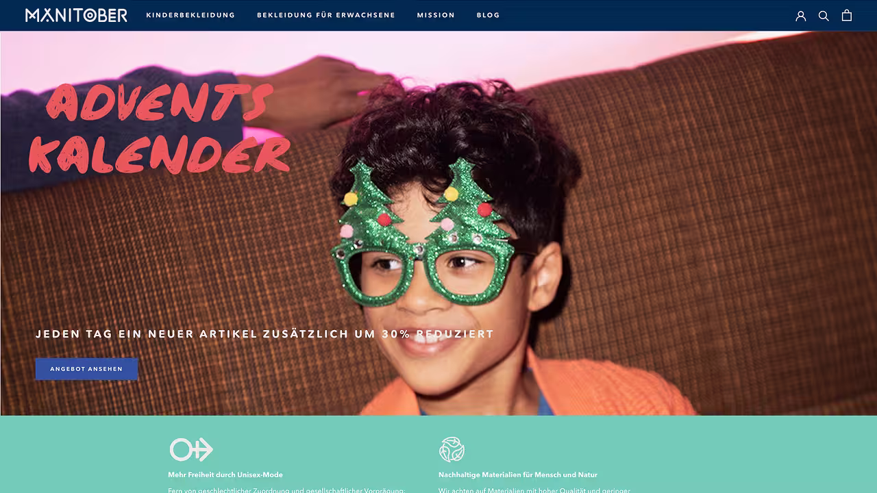 Manitober — Shopify Projekt von Greenblut