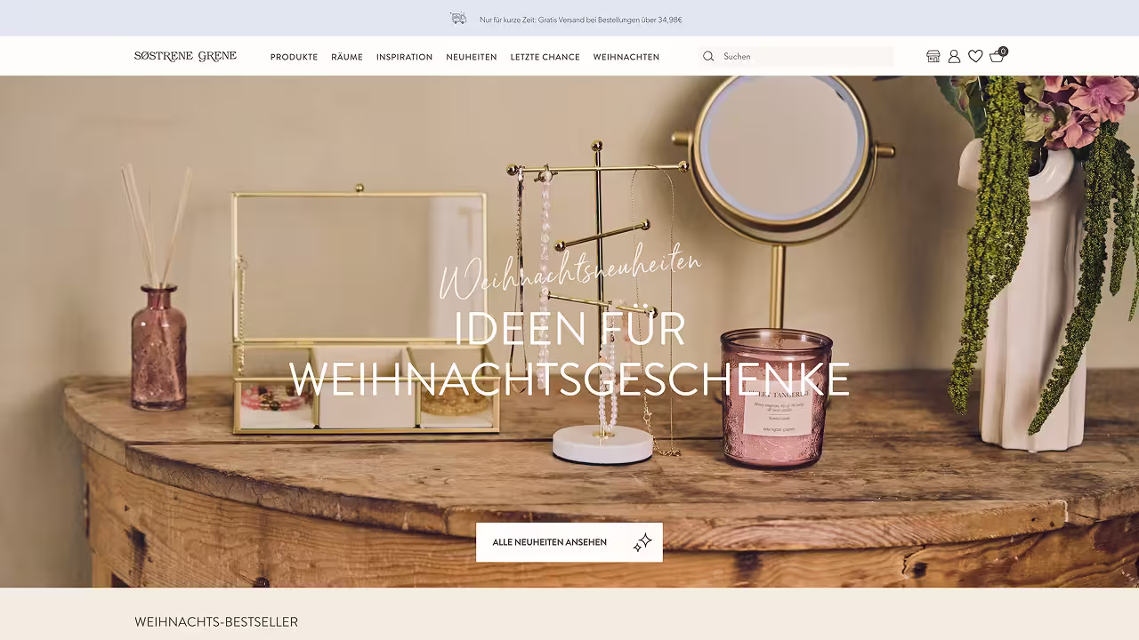 Sostrene Grene — Shopify Projekt von Greenblut