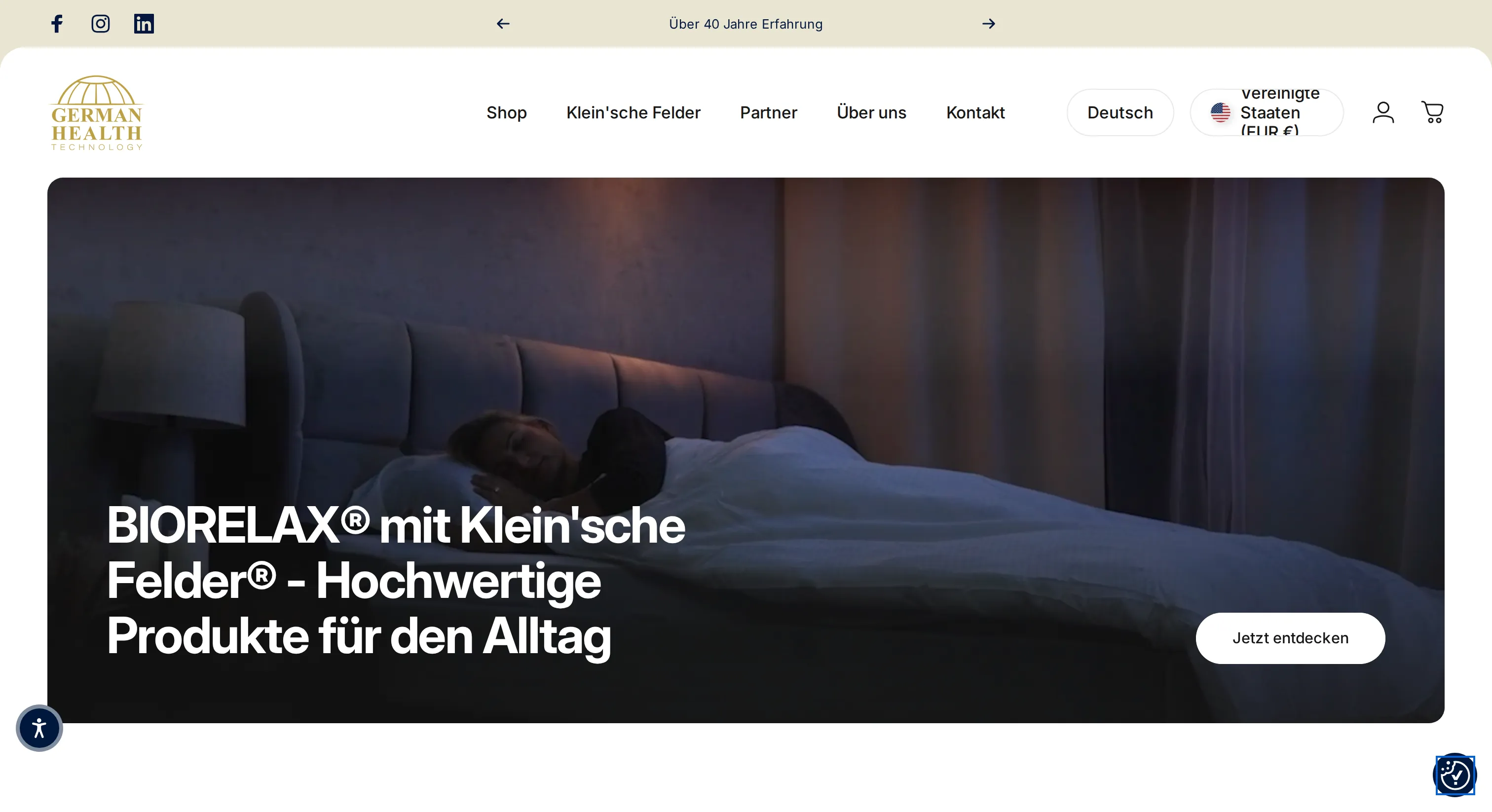 BIORELAX — German Health Technology — Shopify Projekt