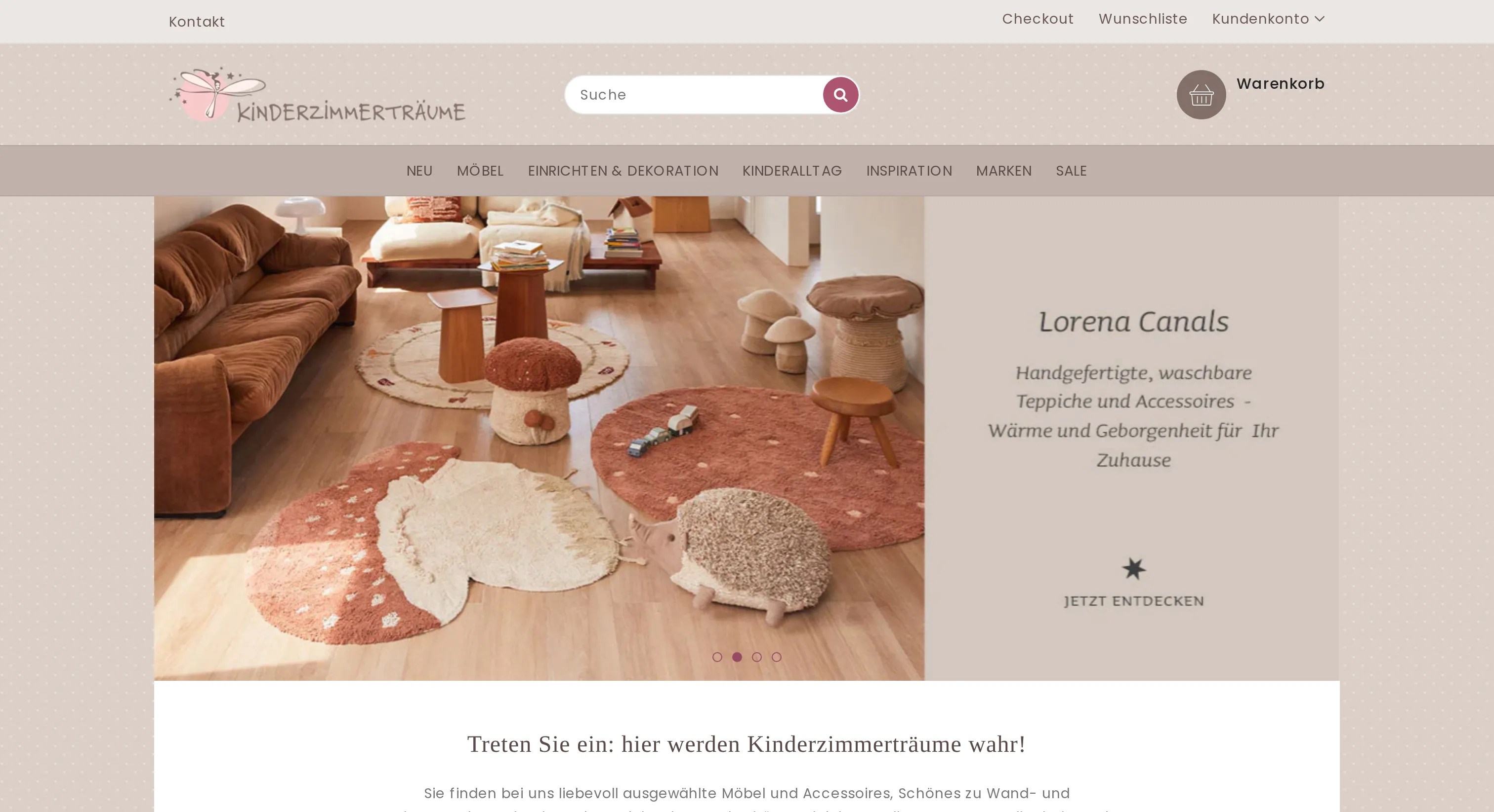 Kinderzimmerträume — Shopify Projekt