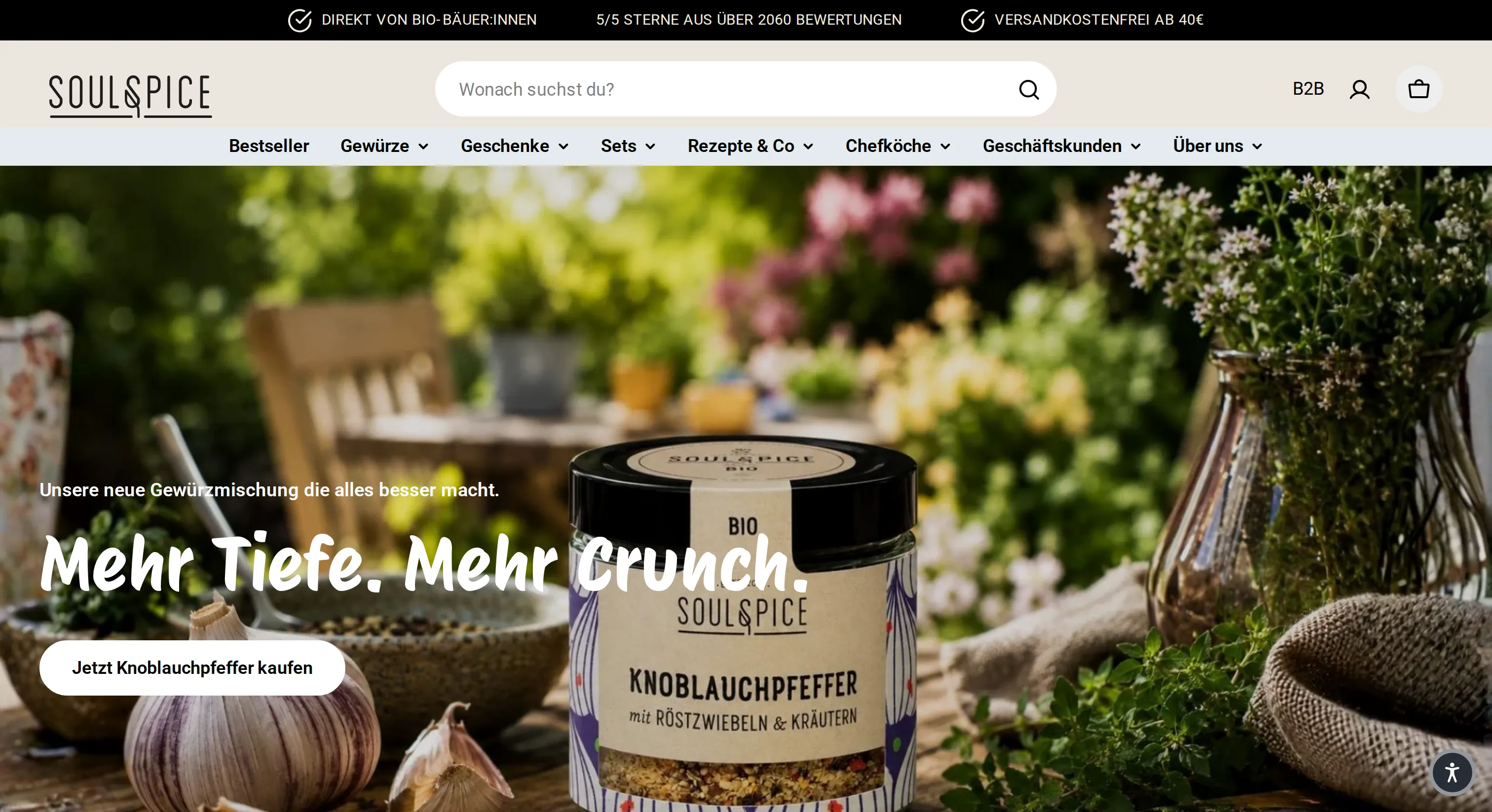 SoulSpice — Shopify Projekt